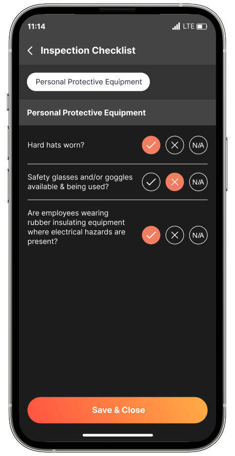 Inspection Checklist